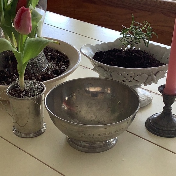 Vintage Stieff Pewter Bowl 1958 Golf Trophy - Picture 2 of 11